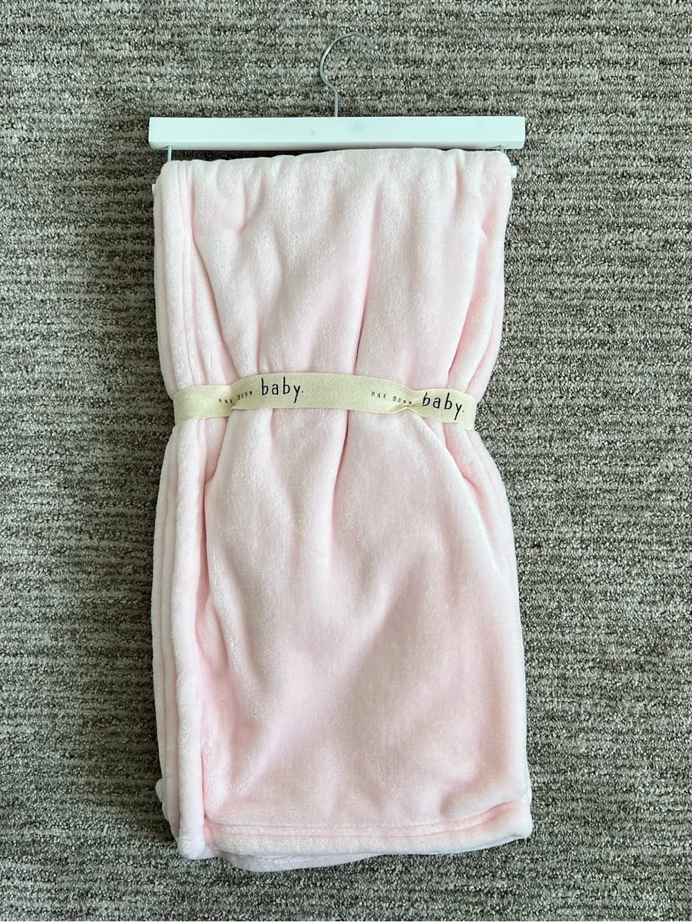 NWT Rae Dunn Pink ‘Honey Bunny’ Baby Blanket